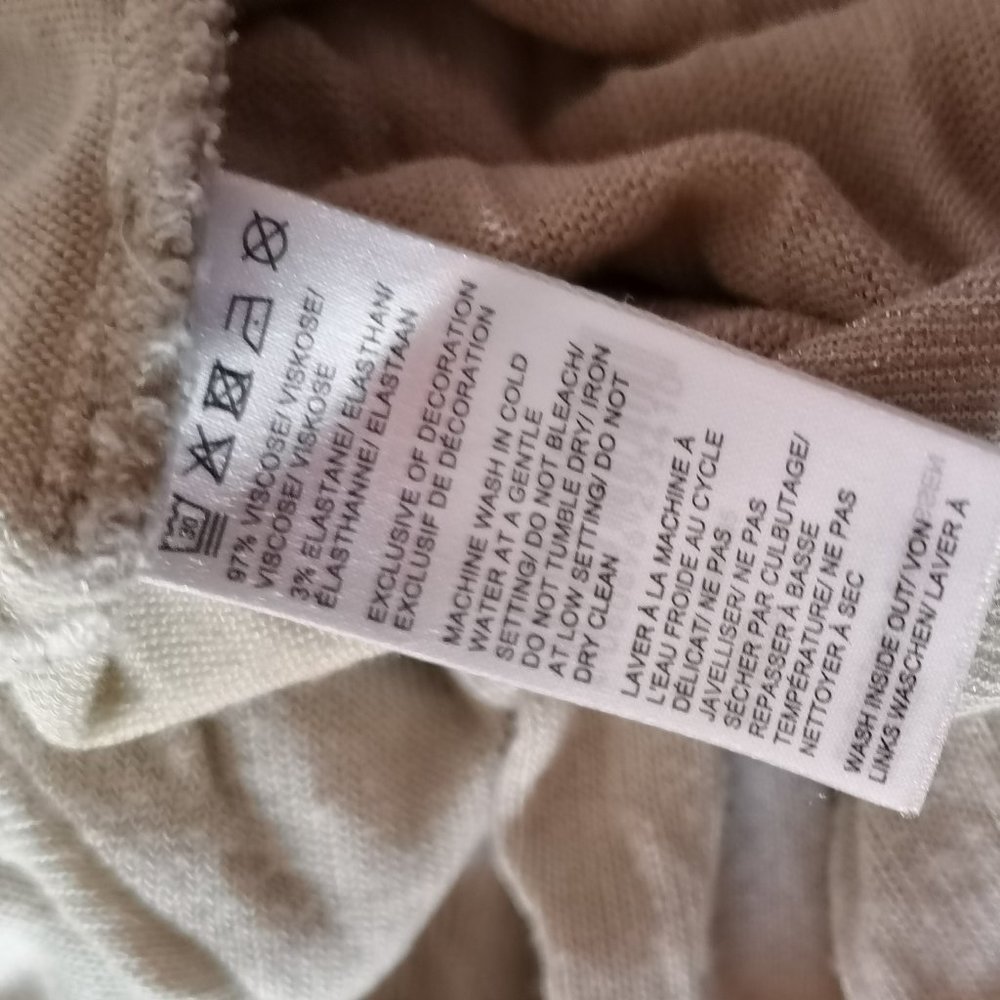 Manguun Cream Long Sleeves Shirt Creme/Silver Trim - Picture 7 of 7